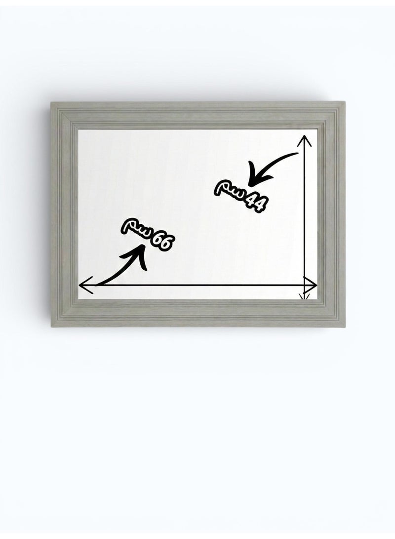 بهنس برواز مكيف شباك خشب رمادي جاهز عالي الجودة براويز مكيفات اطار ديكور مانعة للغبار والحشرات يحافظ على هواء التكييف سهولة الفك التركيب التنظيف - Image 4